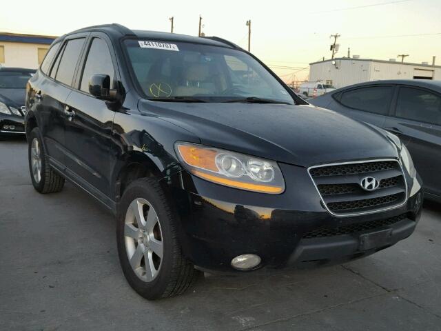 5NMSH13E18H220242 - 2008 HYUNDAI SANTA FE S BLACK photo 1