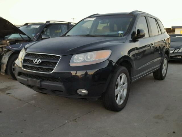 5NMSH13E18H220242 - 2008 HYUNDAI SANTA FE S BLACK photo 2