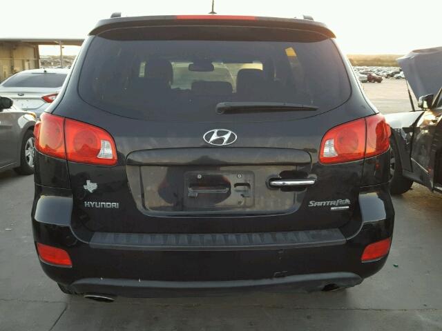 5NMSH13E18H220242 - 2008 HYUNDAI SANTA FE S BLACK photo 9