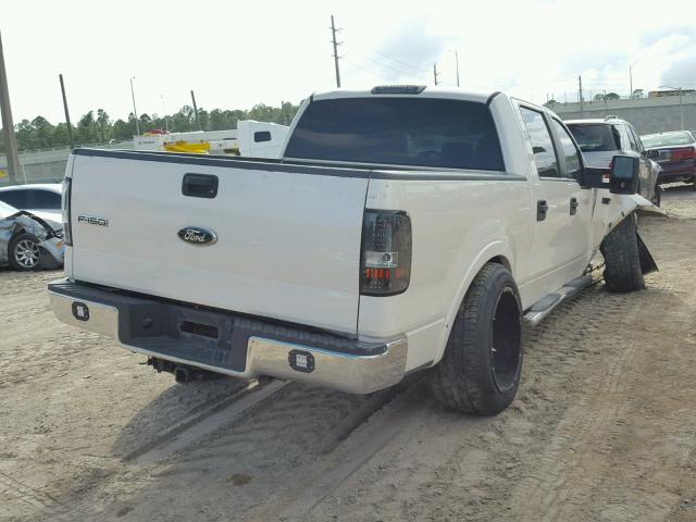 1FTPW12V57FB78716 - 2007 FORD F150 SUPER WHITE photo 4