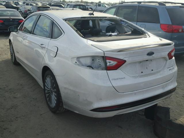 3FA6P0RU9DR310333 - 2013 FORD FUSION TIT WHITE photo 3