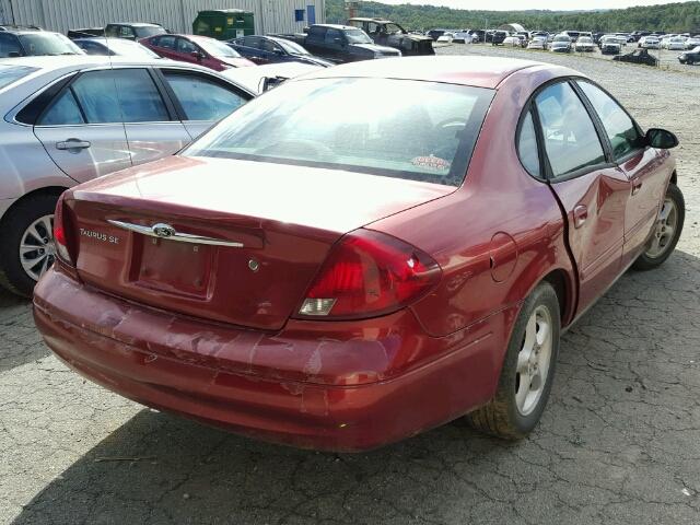 1FAFP5522YA234133 - 2000 FORD TAURUS SES MAROON photo 4