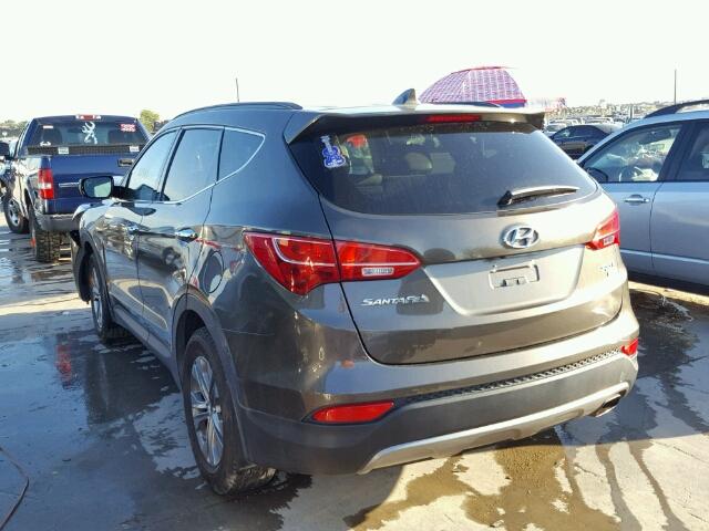 5XYZUDLB6DG051244 - 2013 HYUNDAI SANTA FE S CHARCOAL photo 3