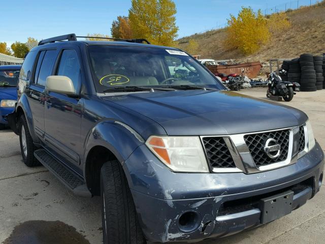 5N1AR18W45C724817 - 2005 NISSAN PATHFINDER BLUE photo 1