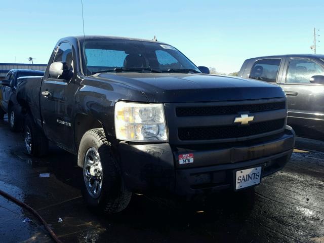 1GCEC14X67Z631545 - 2007 CHEVROLET SILVERADO BLACK photo 1