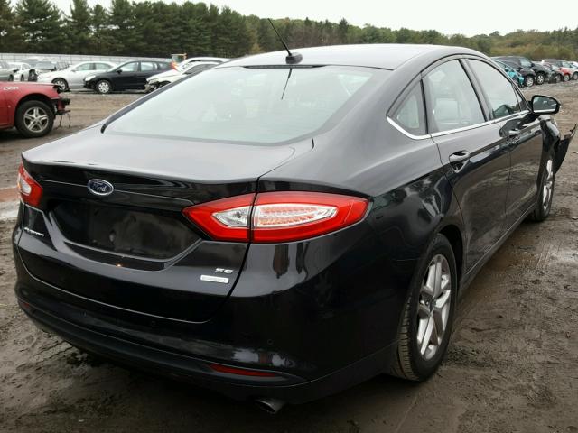 3FA6P0HRXDR101079 - 2013 FORD FUSION SE BLACK photo 4