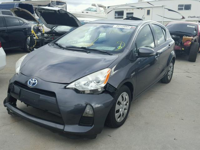 JTDKDTB31C1506912 - 2012 TOYOTA PRIUS C GRAY photo 2