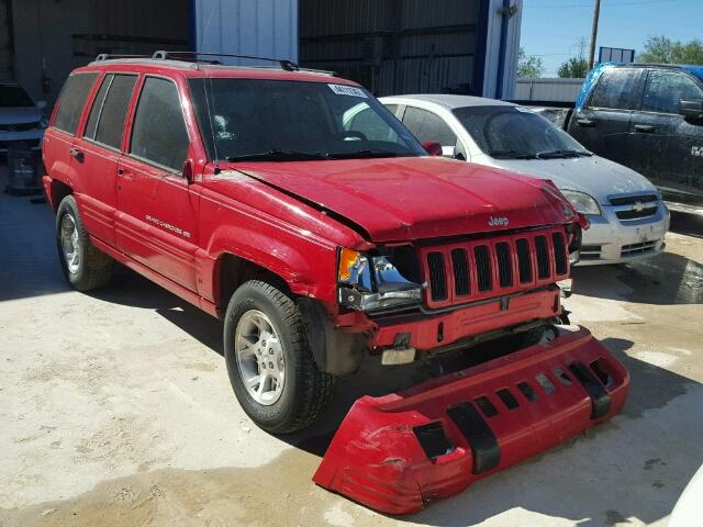 1J4GZ78Y7WC324751 - 1998 JEEP GRAND CHER RED photo 1