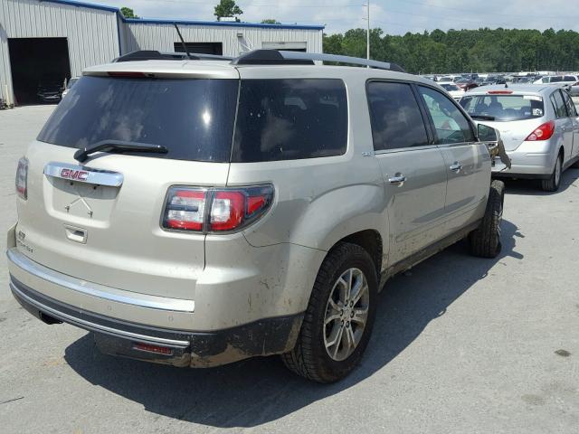 1GKKRRKD9FJ237046 - 2015 GMC ACADIA SLT 金色 照片 4