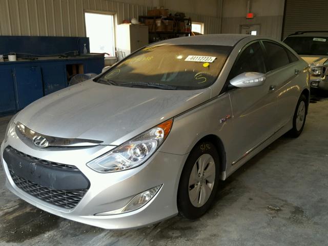 KMHEC4A47DA082388 - 2013 HYUNDAI SONATA HYB SILVER photo 2