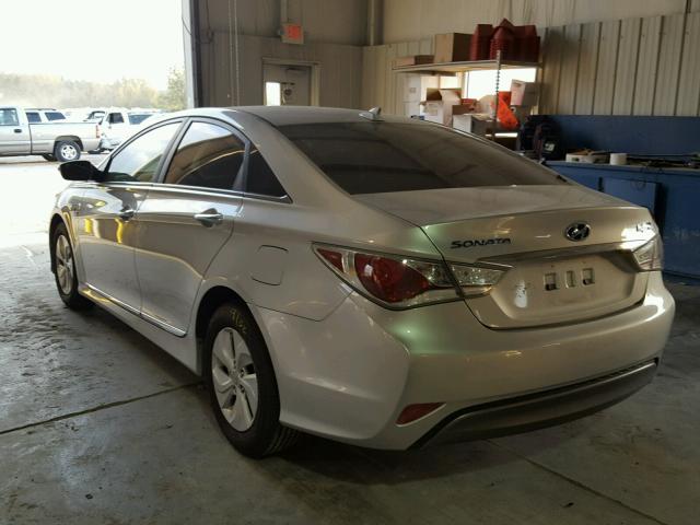 KMHEC4A47DA082388 - 2013 HYUNDAI SONATA HYB SILVER photo 3