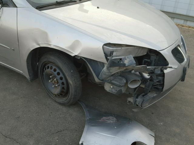 1G2ZG558364133114 - 2006 PONTIAC G6 SILVER photo 9