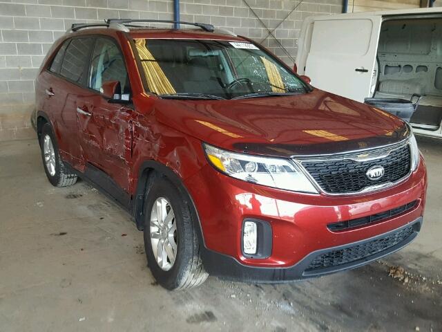 5XYKT4A65FG581797 - 2015 KIA SORENTO LX RED photo 1