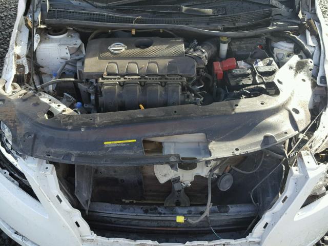 3N1AB7AP6EY273432 - 2014 NISSAN SENTRA WHITE photo 7