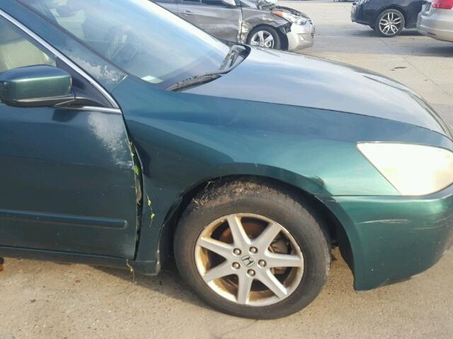 1HGCM665X3A043591 - 2003 HONDA ACCORD EX GREEN photo 9