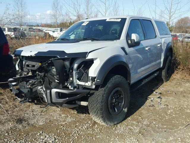 1FTFW1RGXHFA27049 - 2017 FORD F150 RAPTO SILVER photo 2