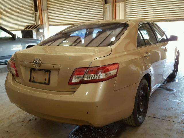 4T4BF3EK8AR021208 - 2010 TOYOTA CAMRY BASE GOLD photo 4
