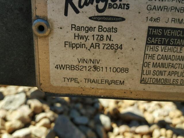 4WRBS212361110088 - 2005 ALLOY TRAILER RANGER BLACK photo 10