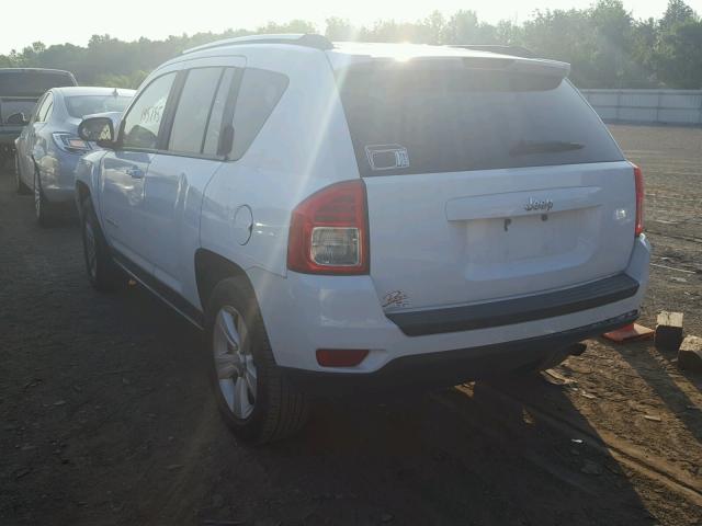 1J4NT1FB2BD260658 - 2011 JEEP COMPASS SP WHITE photo 3