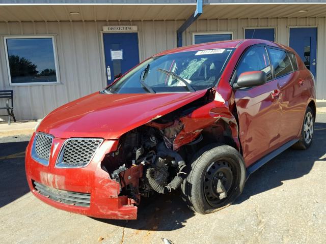 5Y2SP67089Z439890 - 2009 PONTIAC VIBE RED photo 2