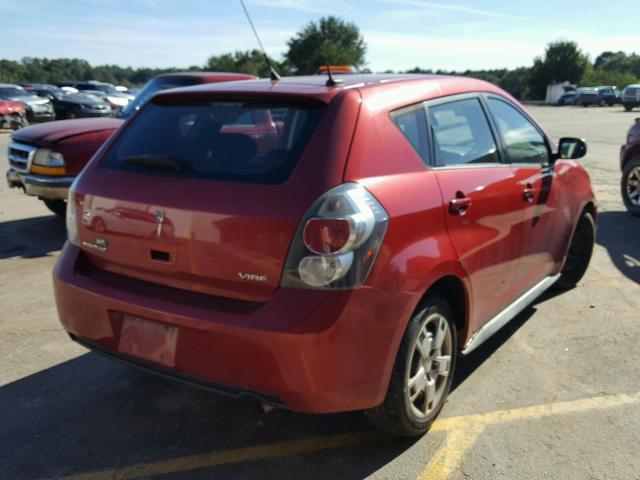 5Y2SP67089Z439890 - 2009 PONTIAC VIBE RED photo 4