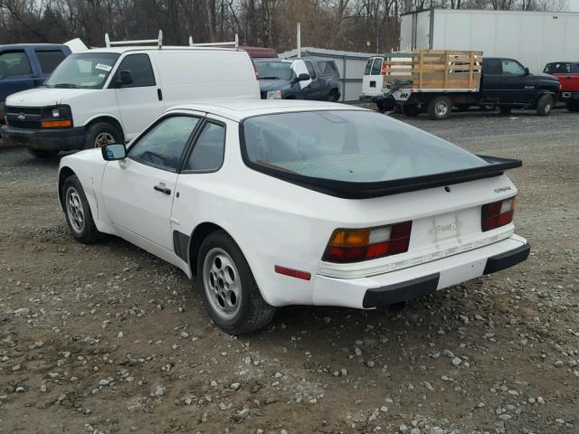 WP0AB0947HN477558 - 1987 PORSCHE 944 WHITE photo 3