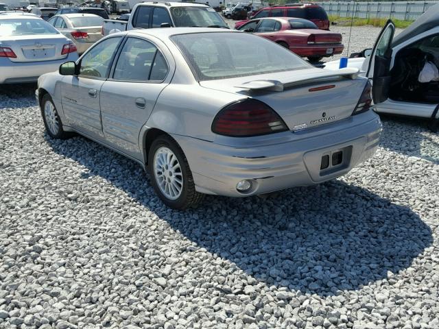 1G2NE52E3XM881734 - 1999 PONTIAC GRAND AM S ნაცრისფერი ფოტო 3