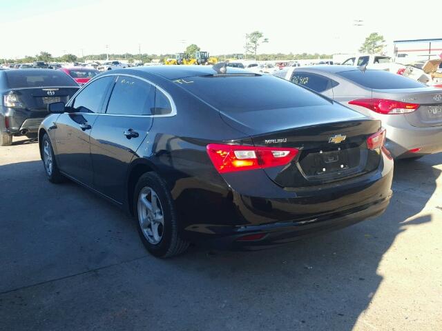 1G1ZB5ST0HF109002 - 2017 CHEVROLET MALIBU LS BLACK photo 3