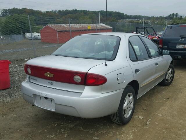 1G1JC52F557182957 - 2005 CHEVROLET CAVALIER SILVER photo 4