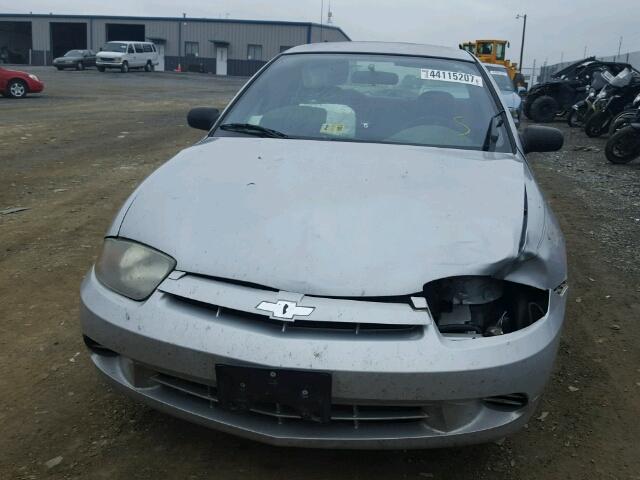 1G1JC52F557182957 - 2005 CHEVROLET CAVALIER SILVER photo 9