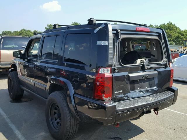 1J8HG48N96C149089 - 2006 JEEP COMMANDER BLACK photo 3