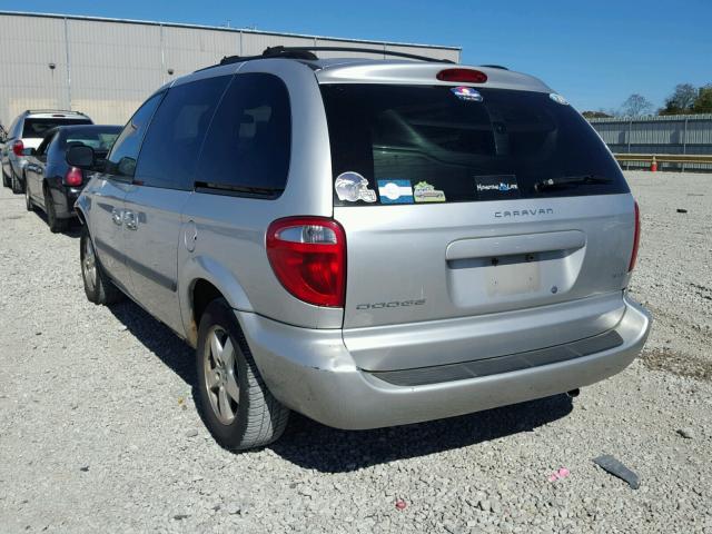 1D4GP45R07B161197 - 2007 DODGE CARAVAN SILVER photo 3