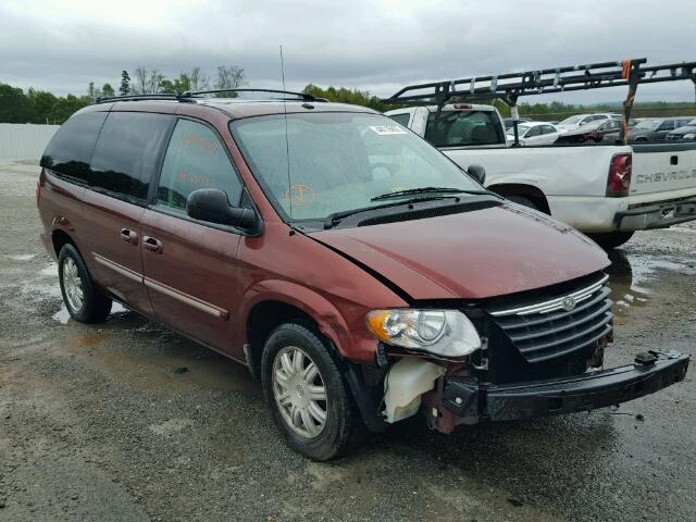 2A4GP54L57R184647 - 2007 CHRYSLER TOWN & COU BURGUNDY photo 1