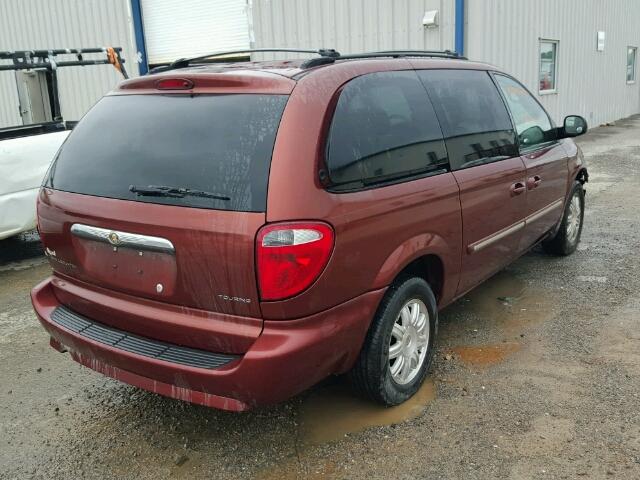 2A4GP54L57R184647 - 2007 CHRYSLER TOWN & COU BURGUNDY photo 4