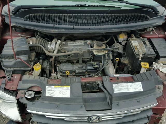 2A4GP54L57R184647 - 2007 CHRYSLER TOWN & COU BURGUNDY photo 7