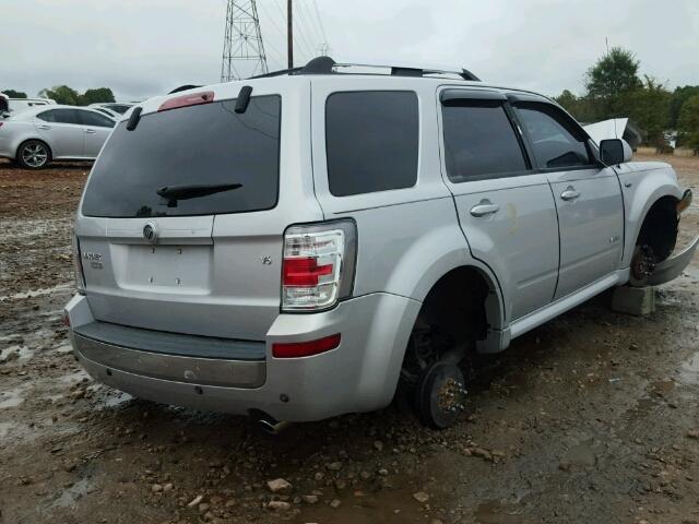 4M2CU87188KJ02977 - 2008 MERCURY MARINER PR SILVER photo 4