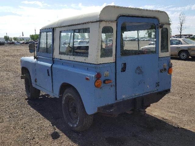 24437736G - 1970 LAND ROVER 88 SER IIA BLUE photo 3