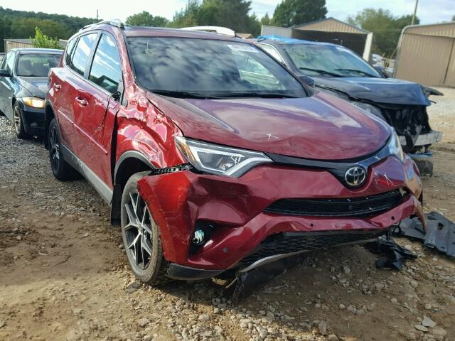 JTMJFREV0JD243507 - 2018 TOYOTA RAV4 SE RED photo 1