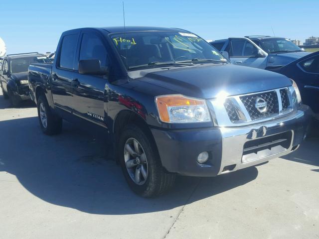 1N6BA0EK5AN308797 - 2010 NISSAN TITAN BLUE photo 1