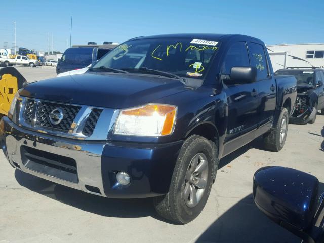 1N6BA0EK5AN308797 - 2010 NISSAN TITAN BLUE photo 2