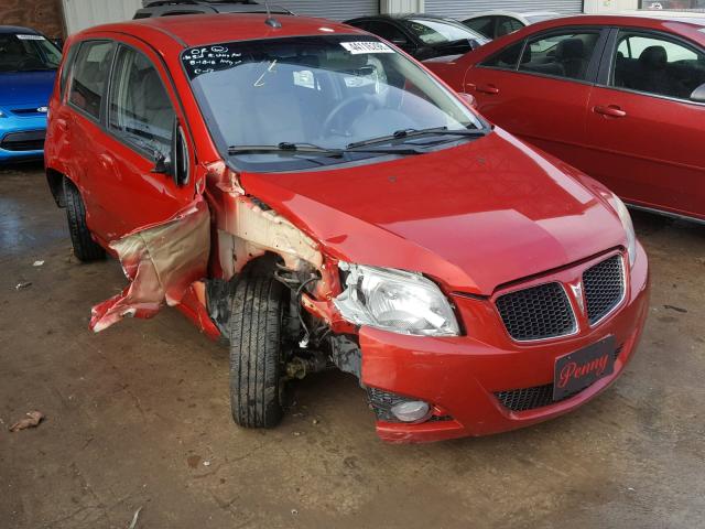 KL2TD66E19B687341 - 2009 PONTIAC G3 RED photo 1