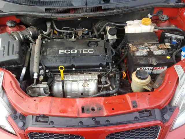 KL2TD66E19B687341 - 2009 PONTIAC G3 RED photo 7