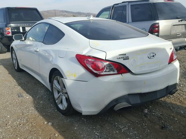 KMHHT6KD0CU070247 - 2012 HYUNDAI GENESIS CO WHITE photo 3