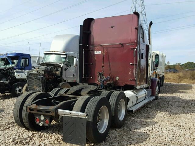 1FUJCRCK47PX41162 - 2007 FREIGHTLINER CONVENTION BURGUNDY photo 4