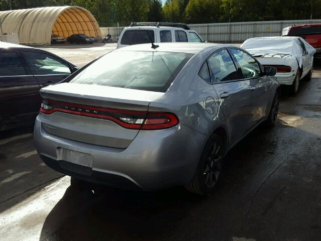 1C3CDFAA3FD391663 - 2015 DODGE DART SE GRAY photo 4