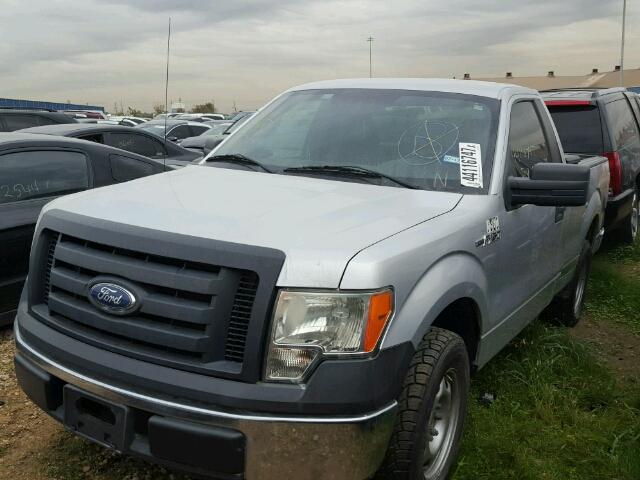 1FTMF1CM8BFB97665 - 2011 FORD F150 SILVER photo 2