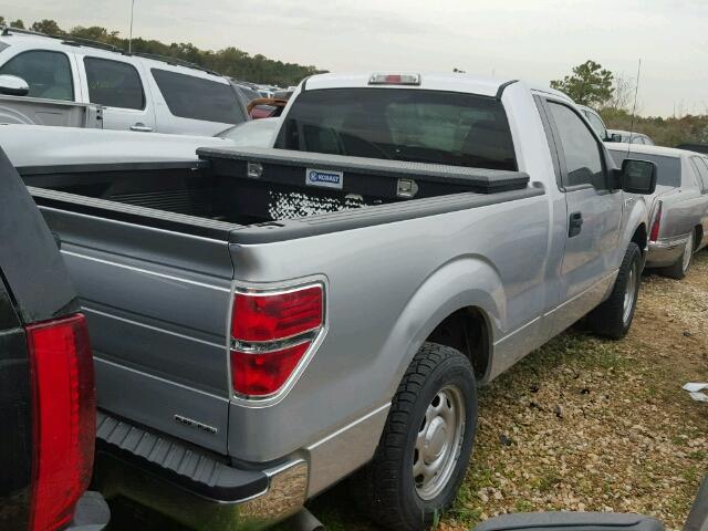 1FTMF1CM8BFB97665 - 2011 FORD F150 SILVER photo 4