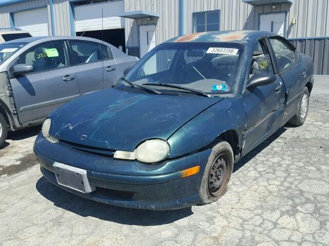 3B3ES47C2ST345996 - 1995 DODGE NEON HIGHL GREEN photo 2