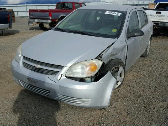 1G1AK55F367850464 - 2006 CHEVROLET COBALT LS SILVER photo 2