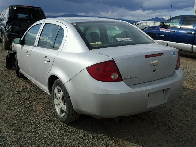 1G1AK55F367850464 - 2006 CHEVROLET COBALT LS SILVER photo 3